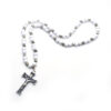 2024 Komi Wholesales Wooden Beads Cross Beads Necklace Orthodox Cross Pendant Rosary Necklace