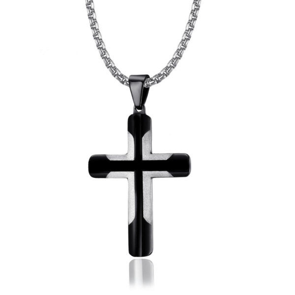 fe743bd5cec4e7b2c49f8dac113ff5de_Hec52a0ae812140a2b8e3fd5fc1af5e39k_avif=close&webp=close New Multi Color Stainless Steel Cross Necklace Religious Jewelry