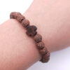 KOMI Simulation Wood Rose Beads Cross Bracelet Jewelry Beaded Rosary Bracelet for Women Men Religious Prayer Gift