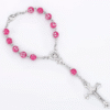 wechat_2025-08-02_090835_985 Religious Accessories Multi-colored Acrylic Rosary Beads Bracelet Catholic Cross Bracelet