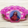 wechat_2025-08-02_151342_677 KOMI Colorful Acrylic Square Beaded Rosary Bracelet for Children Prayer Multi Color Watch Shape Elastic Bands Bracelets for Kids