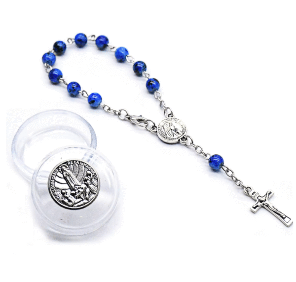 wechat_2025-08-04_095624_897 Komi 6mm Pearl Rosary Bracelet Silver Plated Crucifix Cross Charm Bracelet Religious Prayer Beaded Rosary Bracelets in Box