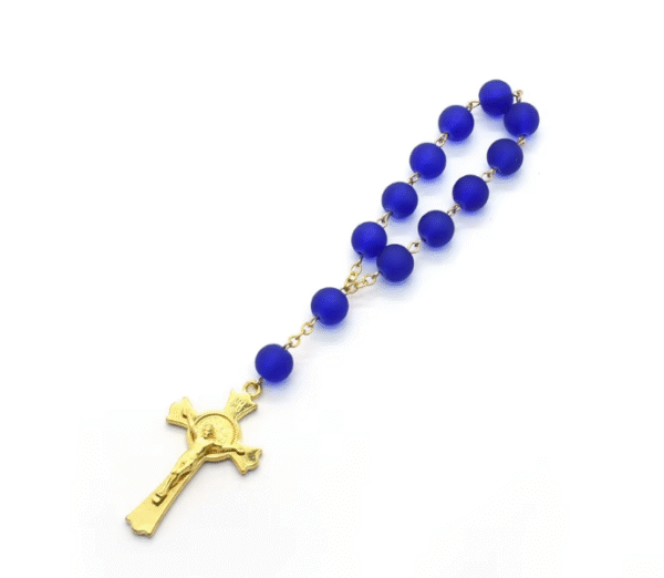 wechat_2025-08-04_153926_933 Komi Wholesale Colorful 6mm Glass Beads Cross Rosay Bracelet Religious Prayer Bracelet Safe Car Accessories Pendant