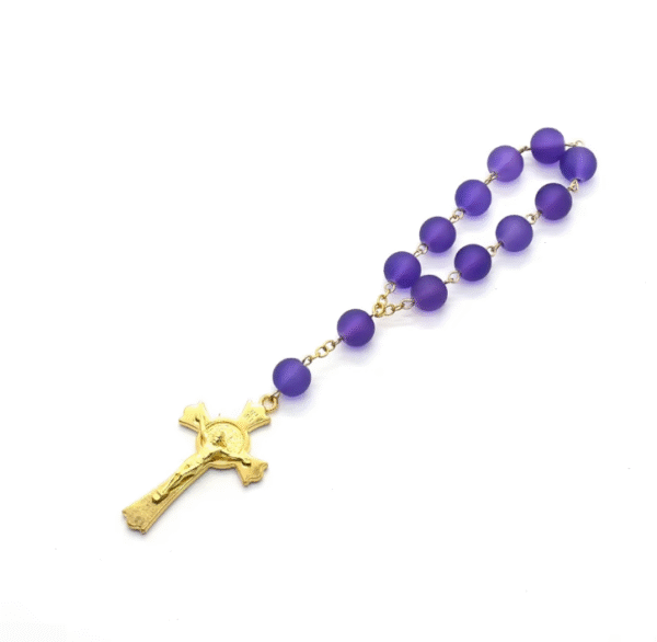wechat_2025-08-04_154009_885 Komi Wholesale Colorful 6mm Glass Beads Cross Rosay Bracelet Religious Prayer Bracelet Safe Car Accessories Pendant