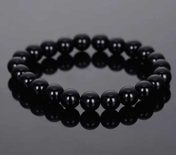Hot Sale 8mm Beaded Bracelet Multi-Material Round Beads Exquisite Black Agate Amethyst Jade Bracelet Wholesale