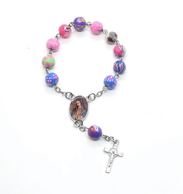 wechat_2025-08-05_110322_427 Komi Wholesale Rosaries Religious Catholic Polymer Clay Cross Children Jewelry Colorful Rosary Bracelet