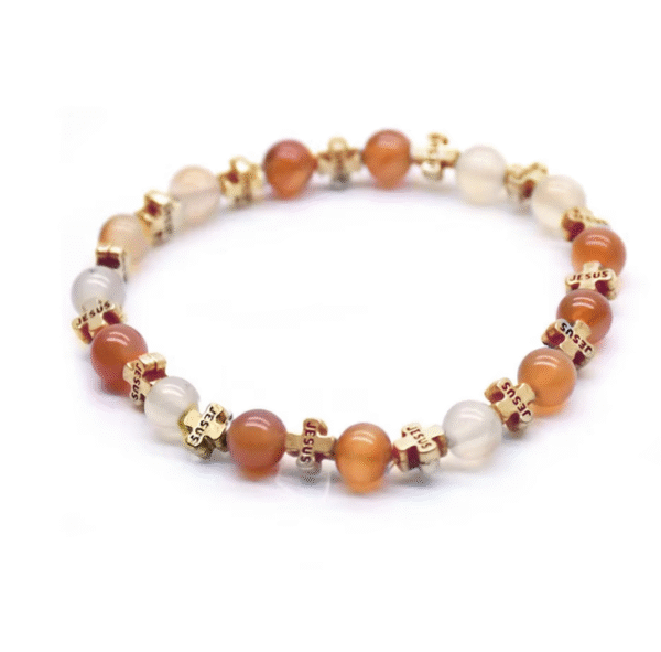 wechat_2025-08-05_142752_100 Religious Jewelry Natural Stone Cross Stretch Bracelet Beaded Bracelet