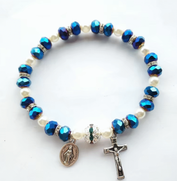 wechat_2025-08-05_161242_170 Komi Wholesale Crystal Rhinestone Girl Religious Crucifix Pendant Prayer Rosary Bracelet