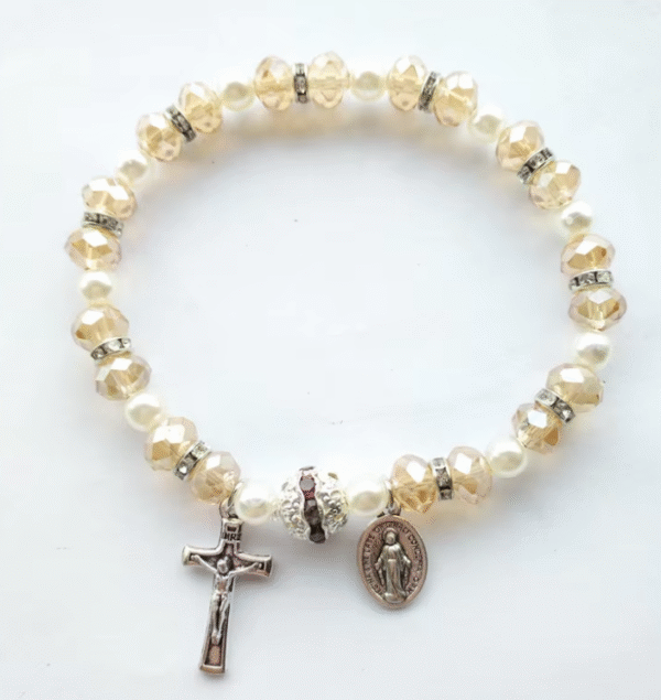 wechat_2025-08-05_161247_554 Komi Wholesale Crystal Rhinestone Girl Religious Crucifix Pendant Prayer Rosary Bracelet