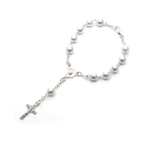 Komi Hot Selling Religious Rosary Bracelet Cross Crucifix Pendant Rosary Bracelet Hanging Car