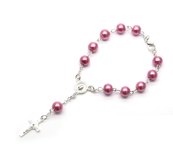 Komi Hot Selling Religious Rosary Bracelet Cross Crucifix Pendant Rosary Bracelet Hanging Car