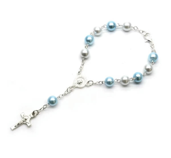 Komi Hot Selling Religious Rosary Bracelet Cross Crucifix Pendant Rosary Bracelet Hanging Car