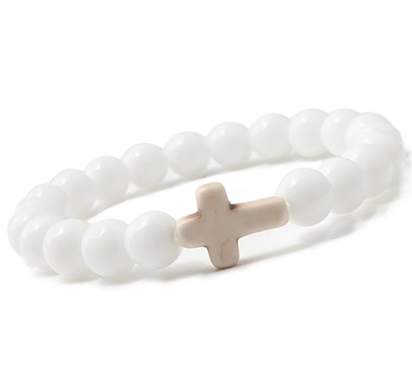 wechat_2025-08-05_163311_233 KOMI Religious Jewelry Bracelet Volcanic Stone Multi-colored Turquoise Beaded Bracelets Cross Yoga Buddha Bead Bracelet for Gift