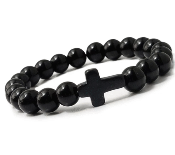 wechat_2025-08-05_163332_463 KOMI Religious Jewelry Bracelet Volcanic Stone Multi-colored Turquoise Beaded Bracelets Cross Yoga Buddha Bead Bracelet for Gift