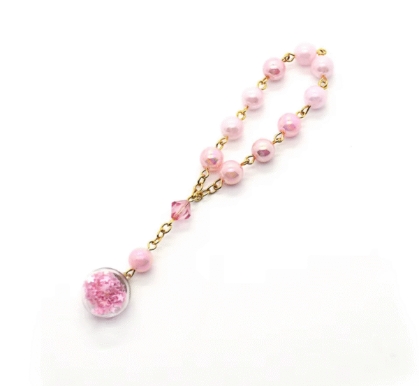Komi Wholesale Mixed Colorful Designs Five Star Glass Ball Pendant Wedding Prayer Pearl Rosary Bracelet