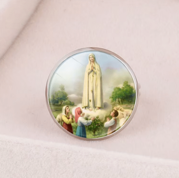 wechat_2025-08-25_160928_355 Hot Selling Religious Ring Accessories Jesus Virgin Mary Gemstone Open Adjustable Ring Wholesale