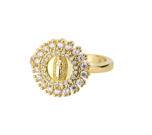 wechat_2025-08-26_094750_943 New European and American Virgin Mary Round Ring Open Ring Jesus Retro Embossed Men's and Women's Ring