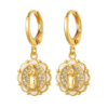 wechat_2025-08-26_100521_046 KOMI 18K Gold Plated Huggie Hoops Earrings with Zircon CZ Charms of Geometric Virgin Mary Drop Earrings for Women Religious