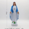Religious Decorative Sculpture Luminous Virgin Mary Handicraft Statue Religious Cross Ornament Maria Christian Catholic