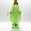 Religious Decorative Sculpture Luminous Virgin Mary Handicraft Statue Religious Cross Ornament Maria Christian Catholic