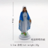 Religious Decorative Sculpture Luminous Virgin Mary Handicraft Statue Religious Cross Ornament Maria Christian Catholic