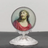 wechat_2025-08-27_170704_625 Catholic Christ Jesus Icon Holy Family Cross Crown of Thorns Icon Car Desktop Metal Ornament