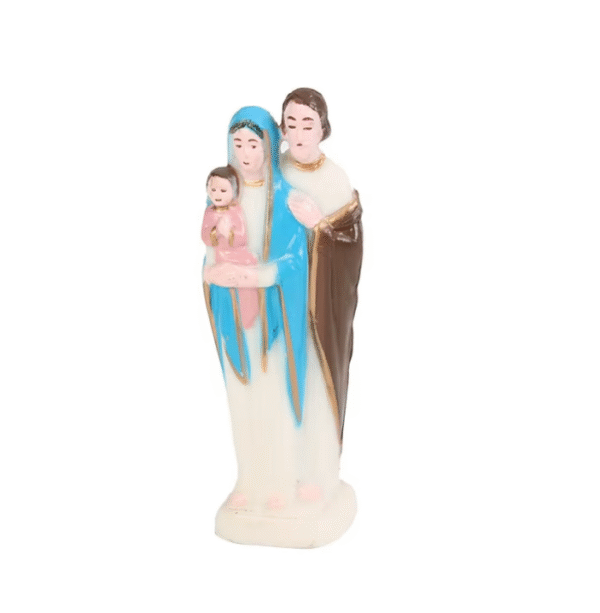 wechat_2025-08-27_173724_704 Religious Figures Living Room Decoration Plastic Crafts Ornaments Colorful Family of Three Prayers and Beliefs Ornaments
