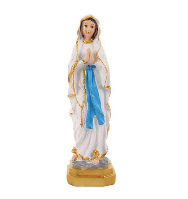 Hot Selling Two-handed Palm Our Lady of Lourdes Virgin Statue Decorations Religious Interior Decoration Gifts Resin Crafts