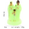 KOMI Home Table Decoration Family Luminous Ornaments Colorful Ornaments Plastic Religious Crafts Ornaments for Home Office Decor