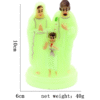 KOMI Home Table Decoration Family Luminous Ornaments Colorful Ornaments Plastic Religious Crafts Ornaments for Home Office Decor