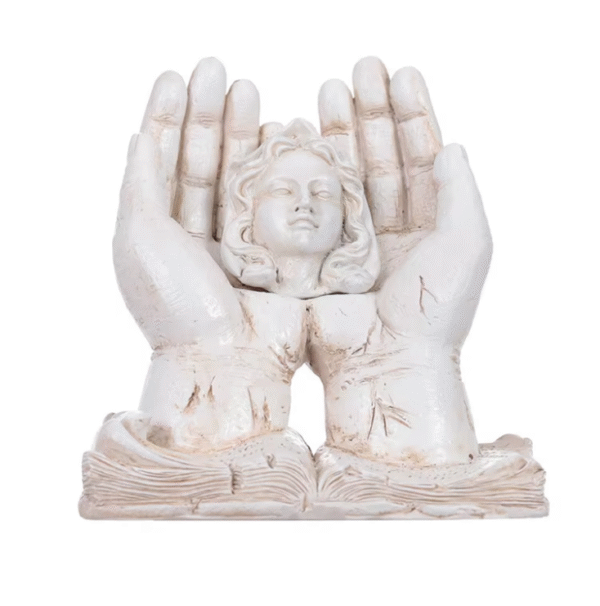 wechat_2025-08-29_093948_273 KOMI Polyresin Both Hands Holding Men Women Wings Angel Statues Decoration Resin Crafts Home Tabletop Decoration Gift