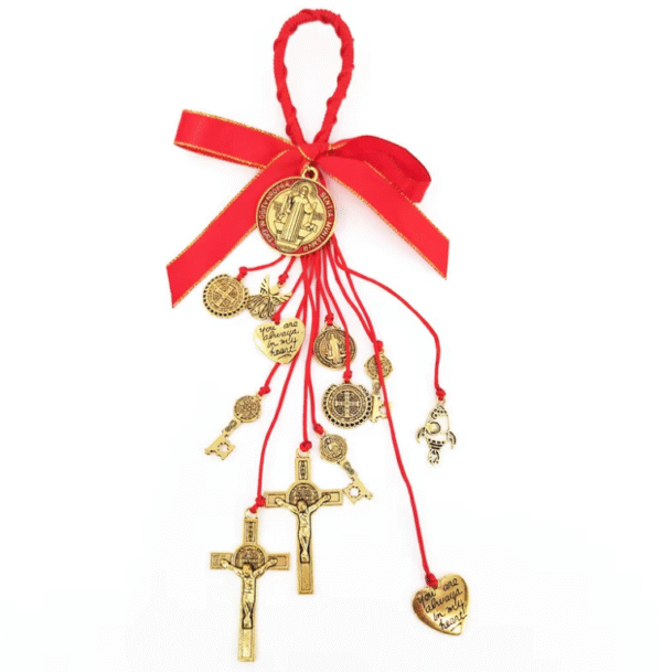 wechat_2025-08-29_175403_156 Komi St. Benedict Medallion Christmas Ornaments Pendants Car Ornaments and Door Home Decorations