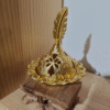 Hot Selling Gold Hollowed Out Middle Eastern Arab Small Incense burner Metal Aromatherapy Sandalwood Furnace Tower