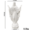 KOMI Mexico Home Decoration of the Statue of the Virgin Mary Figures Porch Decoration Church Resin Crafts