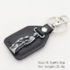 Factory Wholesale Spot Retro Metal Leather Combination Car Ornament Religious Figure Pattern Keychain Jewelry Pendant