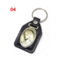 Factory Wholesale Spot Retro Metal Leather Combination Car Ornament Religious Figure Pattern Keychain Jewelry Pendant