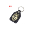 Factory Wholesale Spot Retro Metal Leather Combination Car Ornament Religious Figure Pattern Keychain Jewelry Pendant