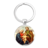 企业微信截图_20250821145130 Notre Dame Jesus Time Gemstone Keychain Pendant Creative Small Gift Religious Jewelry Metal Keyring