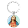 企业微信截图_20250821145216 Notre Dame Jesus Time Gemstone Keychain Pendant Creative Small Gift Religious Jewelry Metal Keyring