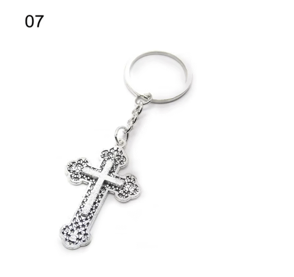 Foreign Trade E-commerce Source Angel Cross Keychain Religious Jewelry Pendant Ring Jewelry Gift