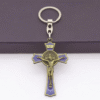 KOMI Cross Collection Hot Sale Car Pendant Bag Hanging Ornaments Metal Alloy Religious Cross Keychain Jewelry Accessories