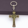 KOMI Cross Collection Hot Sale Car Pendant Bag Hanging Ornaments Metal Alloy Religious Cross Keychain Jewelry Accessories