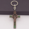 KOMI Cross Collection Keychain for Car & Bag Metal Alloy St. Benedict Cross Keyring Jewelry Accessories Pendants Key Rings
