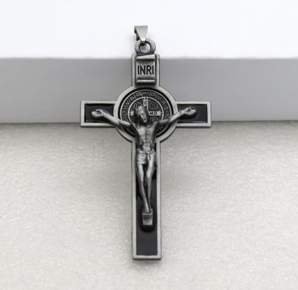 KOMI Saint Benedict Jesus Cross Pendant Necklace Keychain Jewelry Accessories Business Crafts Gifts Religious Promotion