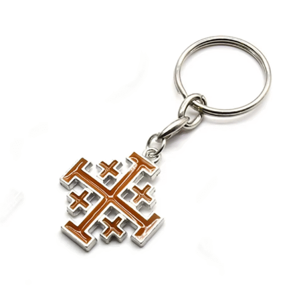 Komi New Cross JERUSALEM Keychain Pendant Relihious Accessories