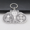 企业微信截图_20250823144931 KOMI 8.8cm*6.1cm St. Benedict Pendant Keychain Wholesale Religious Jewelry