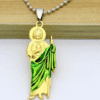 KOMI St. Jude God Hip Hop Creative St. Jude Pendant Necklace Keychains Pendant