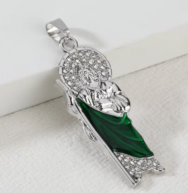 KOMI Crucifix Necklace Jesus Zircon Pendant Keychain Jewelry Accessories