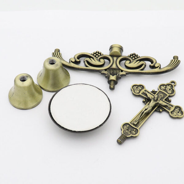Wholesale European and American Metal Candle Holders Ornaments Home Desktop Metal Religious Cross Craft Ornaments