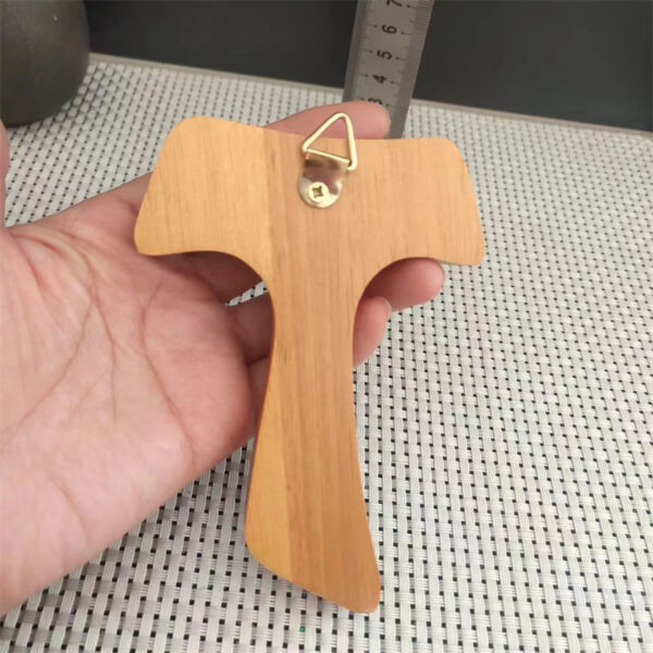 KOMI Hand-hold Crucifix Pendant Wood Jesus Cross Home Decoration Crafts Promotion Gifts Jewelry Accessories
